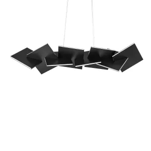 Konstrukt 48 in. LED Pendant Light 3000K Black Finish