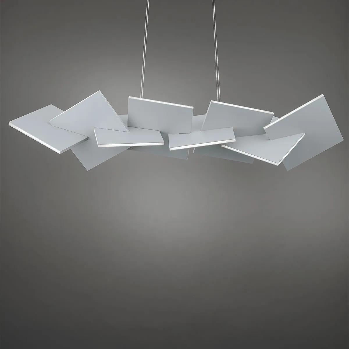 Konstrukt 48 in. LED Pendant Light Titanium Finish