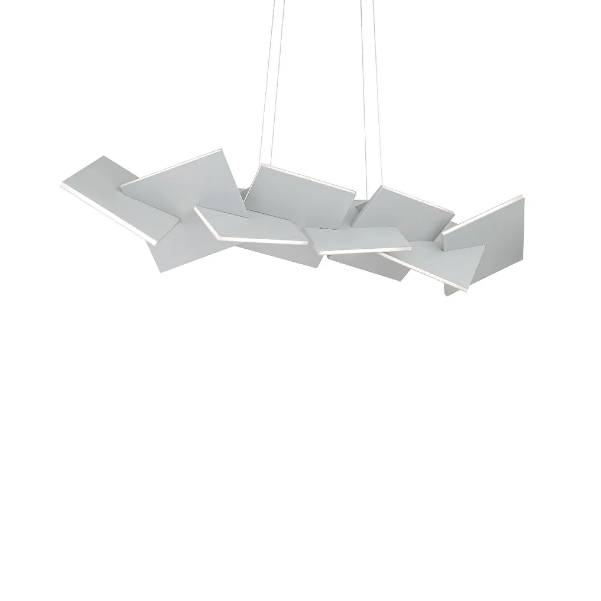 Konstrukt 48 in. LED Pendant Light Titanium Finish