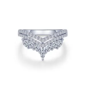 Lafonn Simulated Diamond Elegant Crown Ring R0498CLP