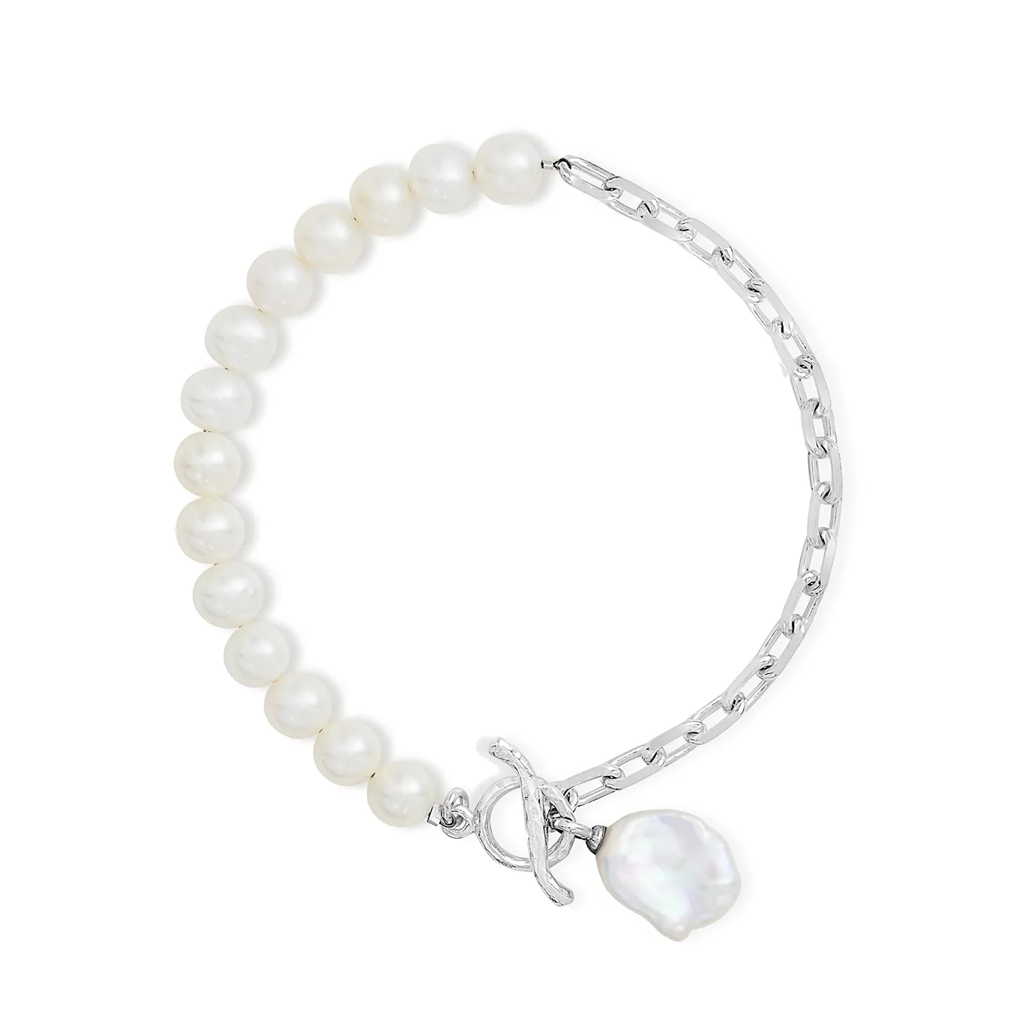 Luna Freshwater & Keshi Pearl Bracelet