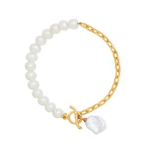 Luna Freshwater & Keshi Pearl Bracelet