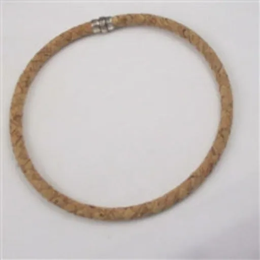 Men's Necklace Beige Braided  Portuguese Cork