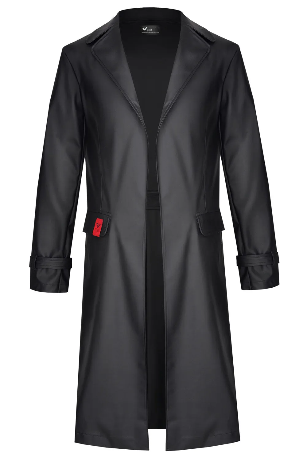 Midi Coat RMMassimo001 Black by Regnes Fetish Planet