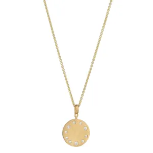 Milestone Classic Diamond Pendant Necklace – 18kt Gold