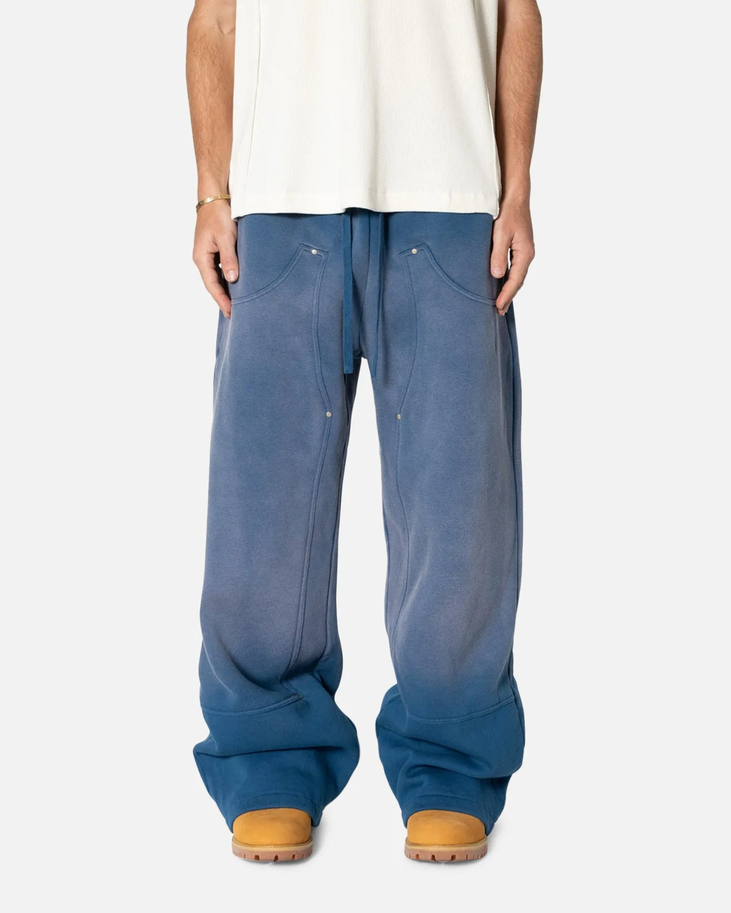 MNML West Double Knee Sweatpants Blue