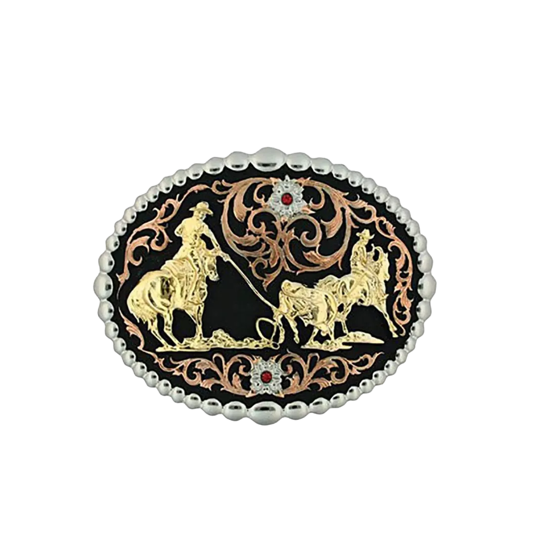 Montana Men's Silversmiths Ranch Rodeo Series Attitude Western Belt Buckle