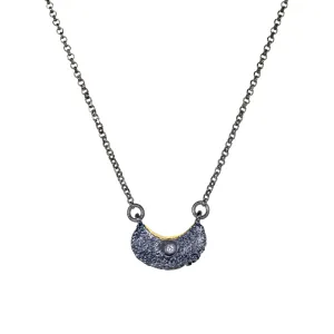 Moon Shape Diamond Pendant