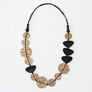 Natural Wood Kiera Necklace