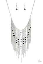 Necklaces First Class Fringe - Black N96