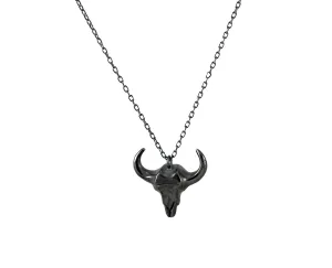 Oxidized Buffalo Pendant