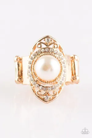 Paparazzi Ring ~ Pearl Posh - Gold