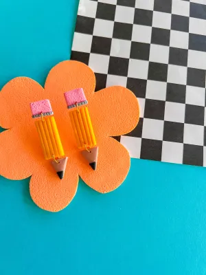 Penny - Clay Pencil Earrings