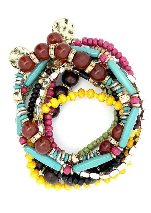 Pop of Color Beaded Bracelet