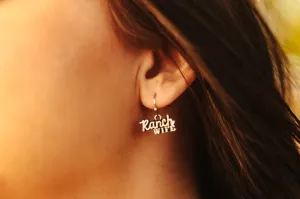 Ranch Wife Silvertone Earrings