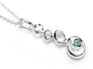 Silver Pendant - Topaz Bubbles