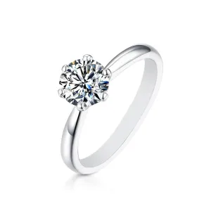 Women's Wholesale 3 CT Star Moissanite 925 Sterling Silver Ring